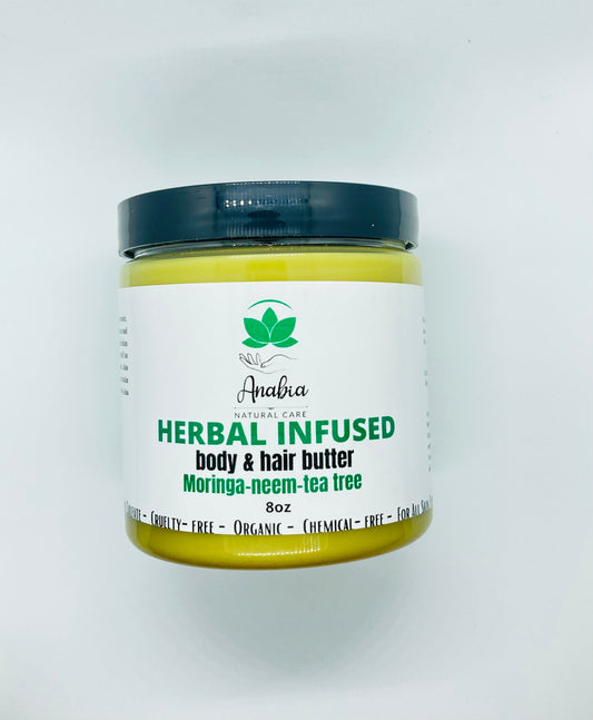 Herbal infused body & hair butter, 8oz