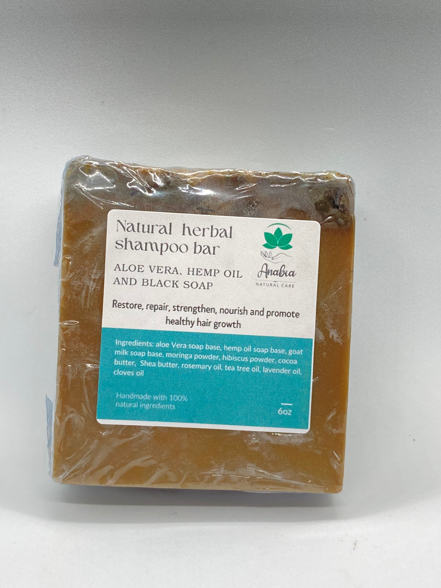 Ayurvedic herbal black soap shampoo bar